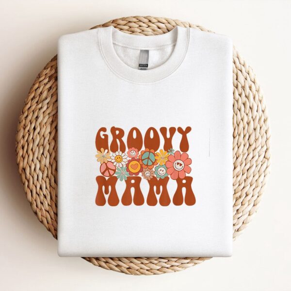 Groovy Mama Retro Matching Family Baby Shower Mothers Day Sweatshirt, Mother Sweatshirt, Sweatshirt For Mom, Mum Sweatshirt