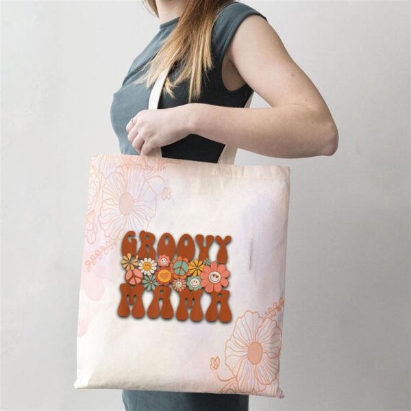 Groovy Mama Retro Matching Family Baby Shower Mothers Day Tote Bag, Mom Tote Bag, Tote Bags For Moms, Mother’s Day Gifts