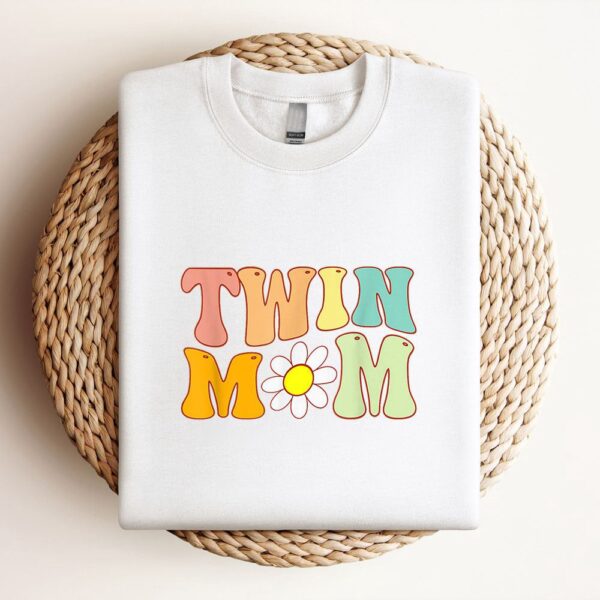 Groovy Twin Mama Funny Mothers Day For New Mom Of Twins Sweatshirt, Mother Sweatshirt, Sweatshirt For Mom, Mum Sweatshirt