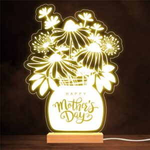 Happy Mother s Day Flowers In A Vase Mum Bouquet Gift Night Light Mother s Day Lamp Mother s Day Led Lights 1 owldo1.jpg
