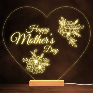 Happy Mother’s Day Heart Flowers Mum Gift…