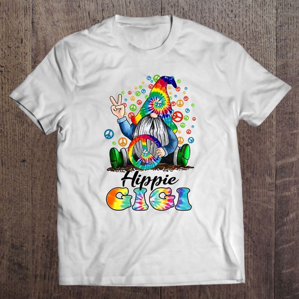 Hippie Gigi Gnome Colorful Gnome Mother’s Day Gift T-Shirt, Mother’s Day Shirts, T Shirt For Mom