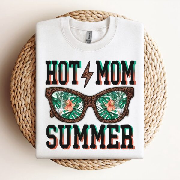 Hot Mom Summer  Summer Mom Summer Beach Sweatshirt, Mother Sweatshirt, Sweatshirt For Mom, Mum Sweatshirt