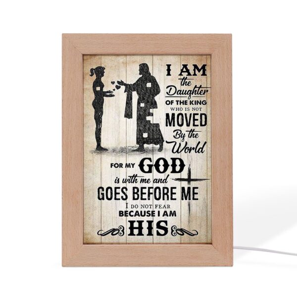 I Am A Daughter Of The King Jesus Lovers Frame Lamp, Picture Frame Light, Frame Lamp, Mother’s Day Gifts
