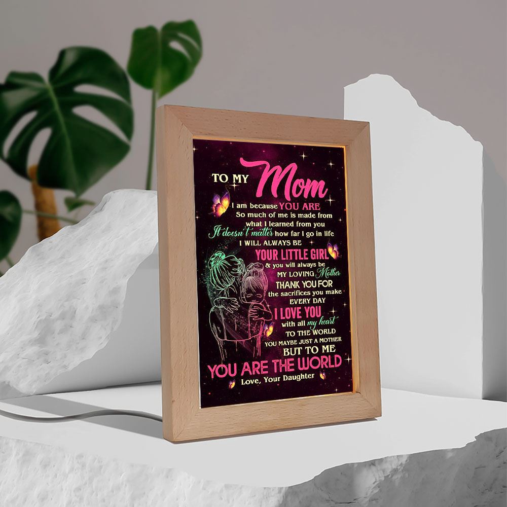 I Am Because You Are Frame Lamp, Picture Frame Light, Frame Lamp, Mother’s Day Gifts I Am Because You Are Frame Lamp, Picture Frame Light, Frame Lamp, Mother’s Day Gifts