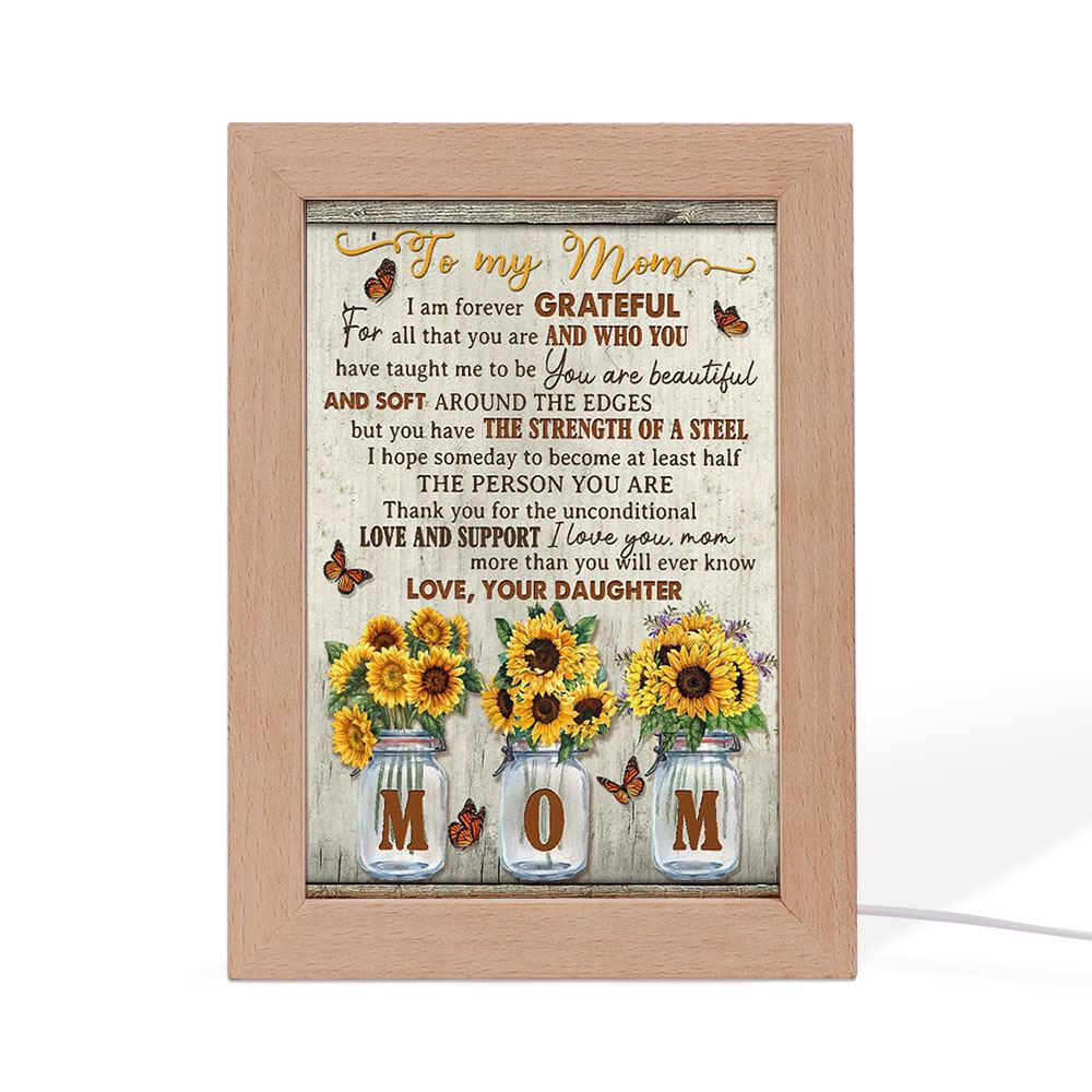 I Am Forever Grateful Mother’s Day Frame Lamp, Picture Frame Light, Frame Lamp, Mother’s Day Gifts