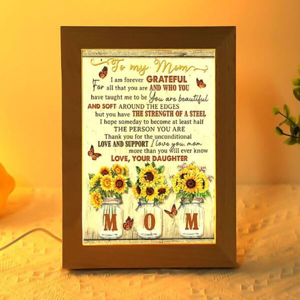 I Am Forever Grateful Mother’s Day Frame Lamp, Picture Frame Light, Frame Lamp, Mother’s Day Gifts