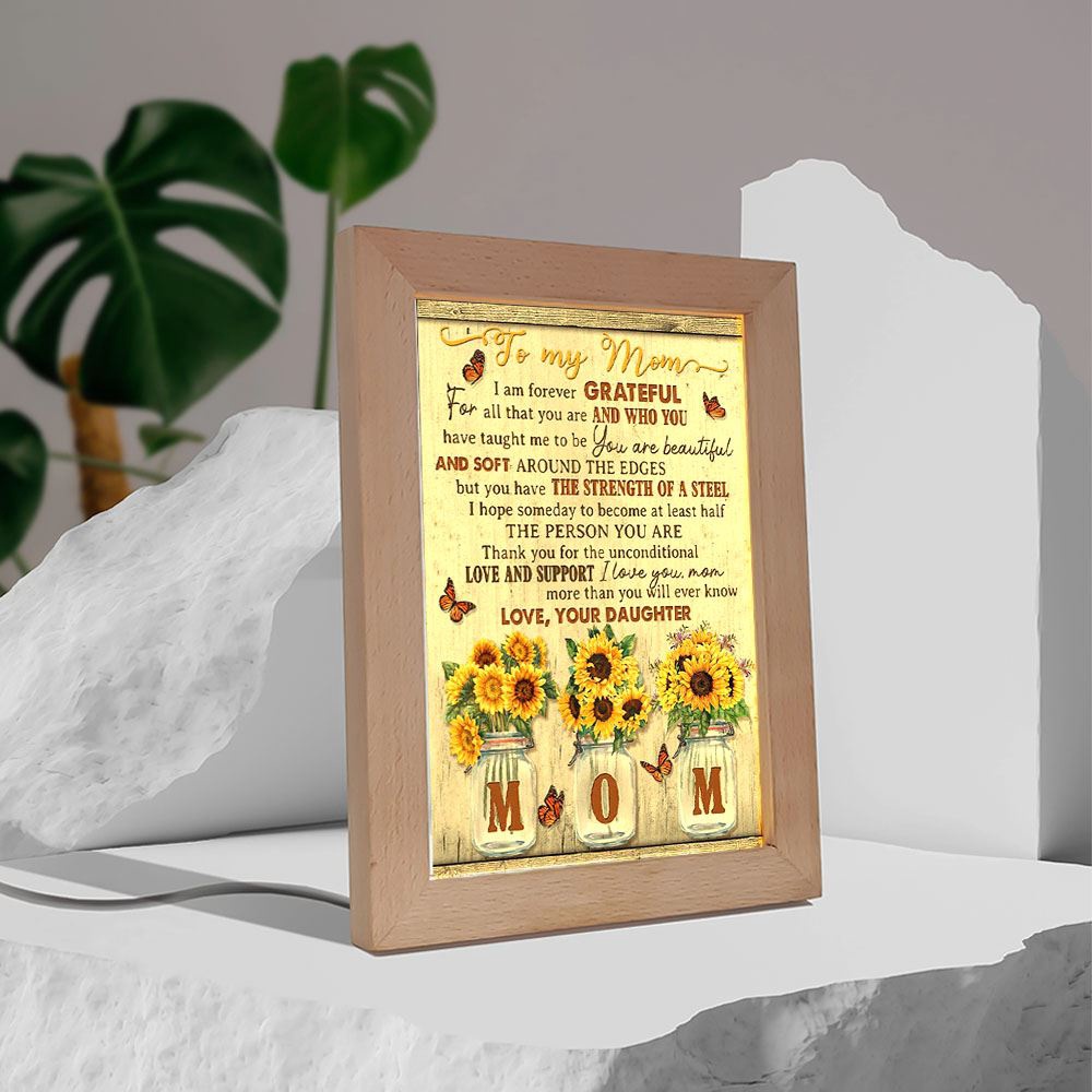 I Am Forever Grateful Mother’s Day Frame Lamp, Picture Frame Light, Frame Lamp, Mother’s Day Gifts
