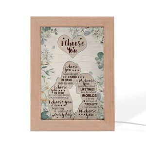 I Choose You Frame Lamp, Picture Frame…