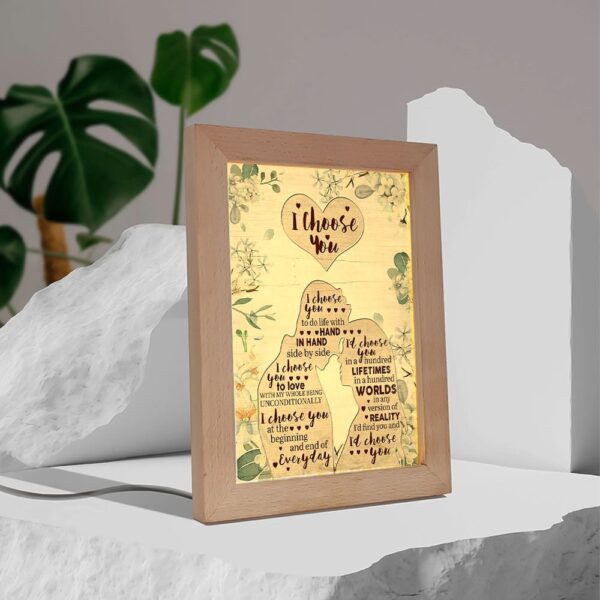 I Choose You Frame Lamp, Picture Frame Light, Frame Lamp, Mother’s Day Gifts