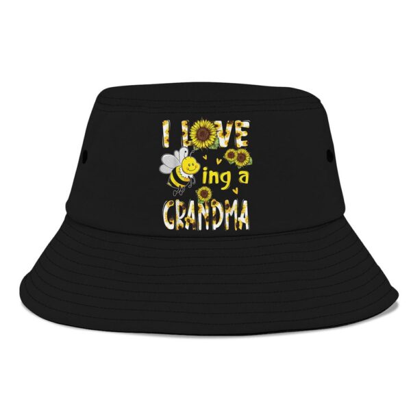 I Love Being A Grandma Sunflower Bee Mothers Day Bucket Hat, Mother Day Hat, Mother’s Day Gifts
