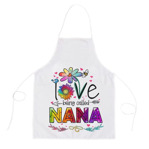I Love Being Called Nana Daisy Flower Cute Mothers Day Apron, Mothers Day Apron, Mother’s Day Gifts