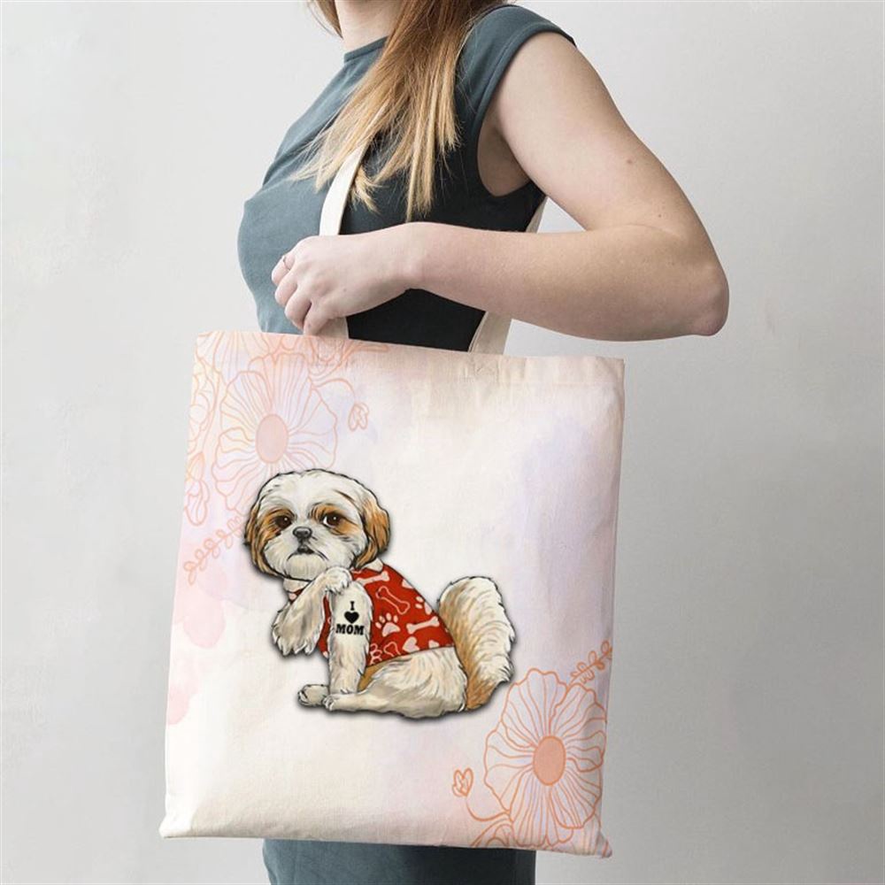 I Love Mom Tattoo Shih Tzu Mom Funny Mothers Day Gift Tote Bag, Mom Tote Bag, Tote Bags For Moms, Mother’s Day Gifts I Love Mom Tattoo Shih Tzu Mom Funny Mothers Day Gift Tote Bag, Mom Tote Bag, Tote Bags For Moms, Mother’s Day Gifts