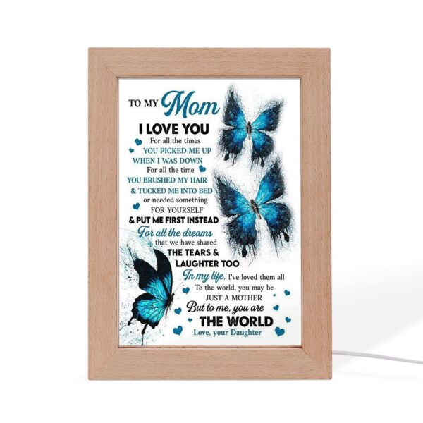 I Love You For All The Times Frame Lamp, Picture Frame Light, Frame Lamp, Mother’s Day Gifts