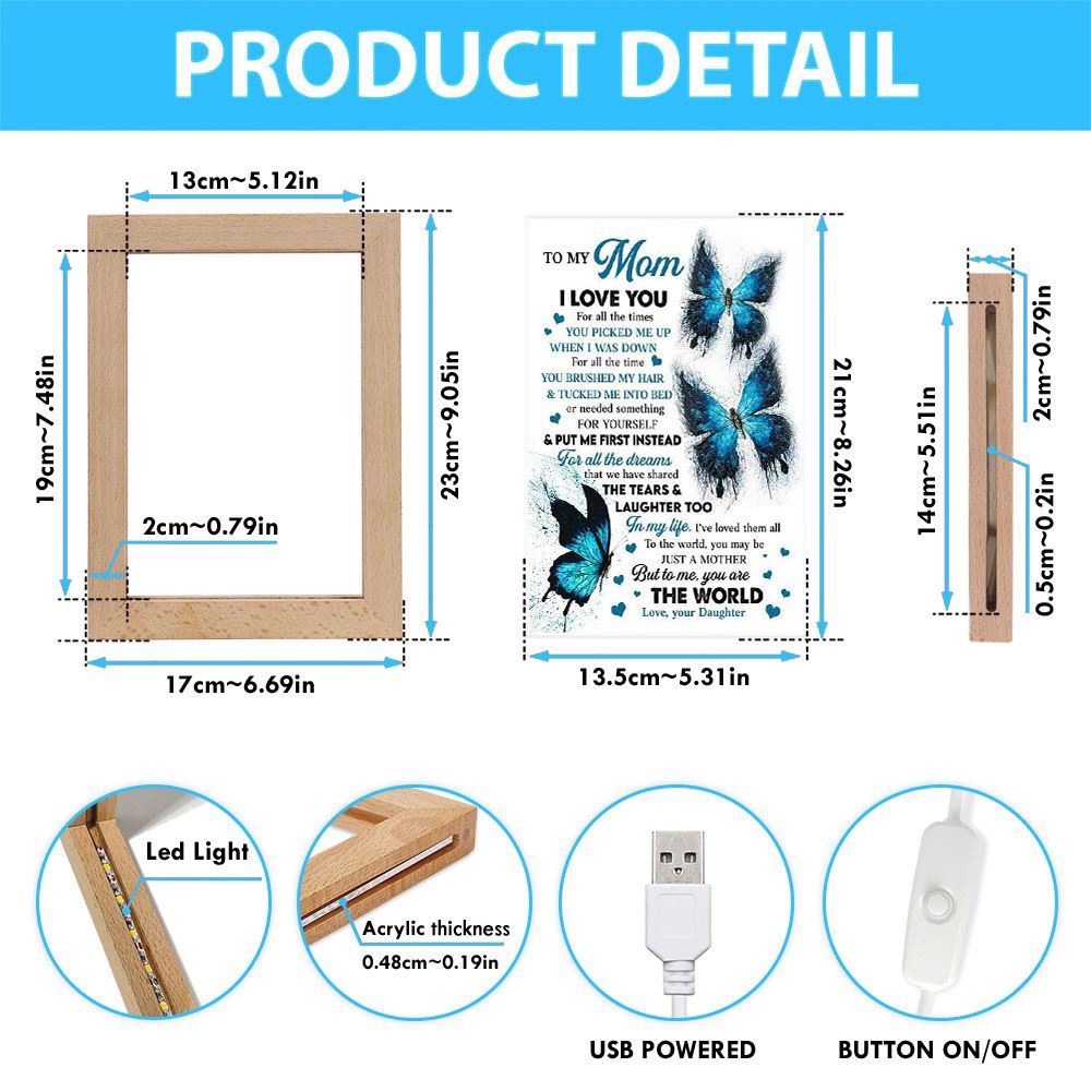 I Love You For All The Times Frame Lamp, Picture Frame Light, Frame Lamp, Mother’s Day Gifts I Love You For All The Times Frame Lamp, Picture Frame Light, Frame Lamp, Mother’s Day Gifts