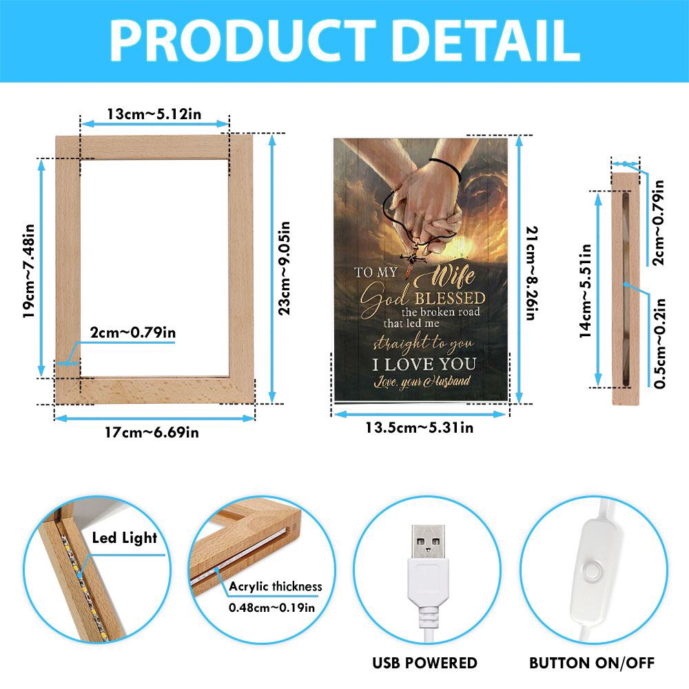 I Love You Frame Lamp, Picture Frame Light, Frame Lamp, Mother’s Day Gifts