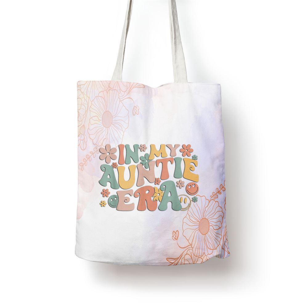 In My Auntie Era Baby Announcement For Aunt Mother’S Day Tote Bag, Mom Tote Bag, Tote Bags For Moms, Mother’s Day Gifts