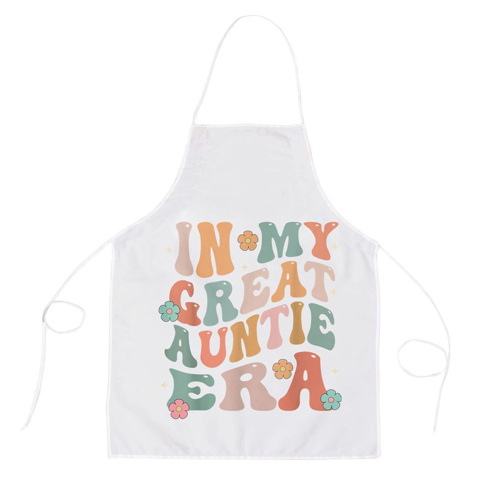 In My Great Auntie Era Baby Announcement Great Mothers Day Apron, Mothers Day Apron, Mother’s Day Gifts