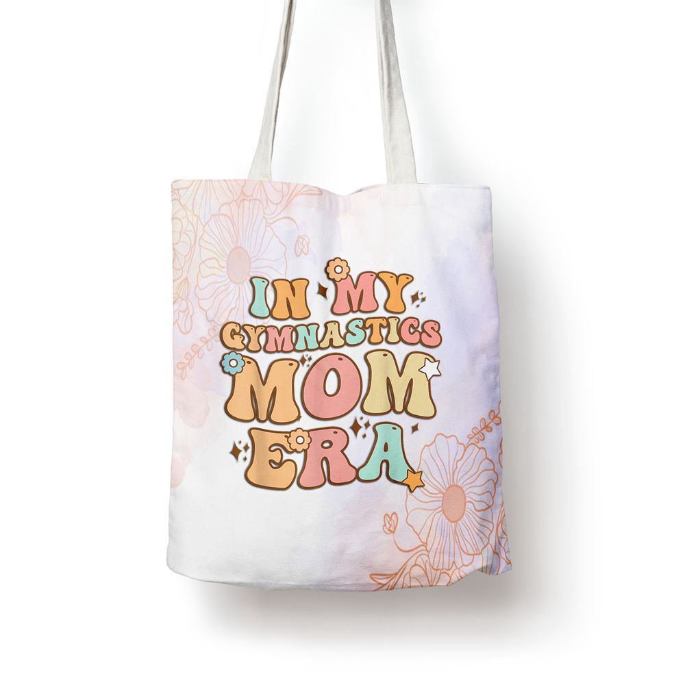 In My Gymnastics Mom Era Groovy Funny Mom Mothers Day Tote Bag, Mom Tote Bag, Tote Bags For Moms, Mother’s Day Gifts