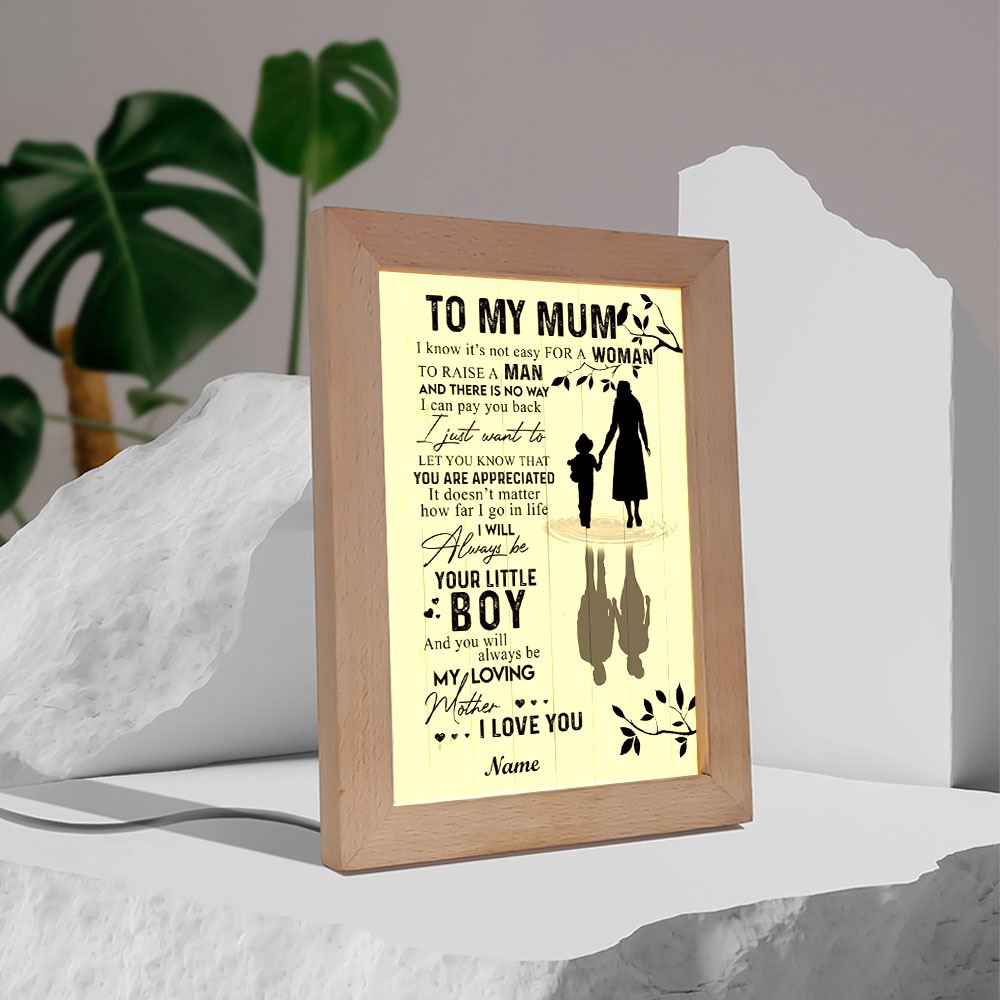 It Not Easy From Son Frame Lamp, Picture Frame Light, Frame Lamp, Mother’s Day Gifts It Not Easy From Son Frame Lamp, Picture Frame Light, Frame Lamp, Mother’s Day Gifts