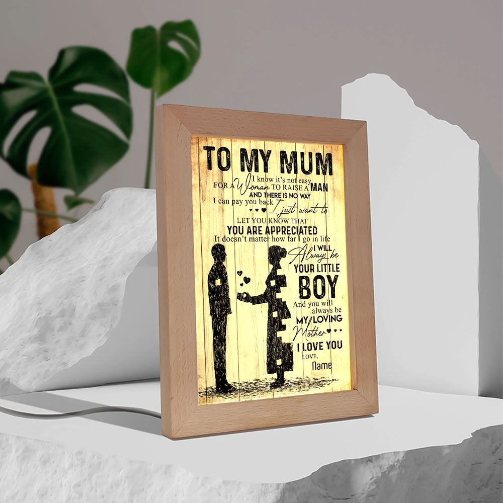 It’S Not Easy From Son To Mum Frame Lamp, Picture Frame Light, Frame Lamp, Mother’s Day Gifts It’S Not Easy From Son To Mum Frame Lamp, Picture Frame Light, Frame Lamp, Mother’s Day Gifts