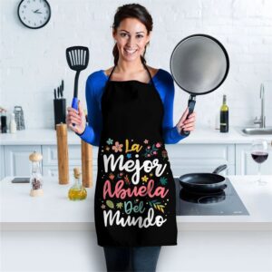 La Mejor Abuela del Mundo Hispanic Grandma Mothers Day Apron Aprons For Mother s Day Mother s Day Gifts 2 a4h5es.jpg