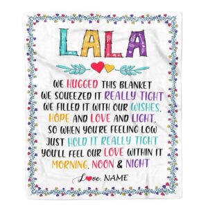 Lala Blanket From Grandkids We Hugged This Blanket Personalized Blanket For Mom Mother s Day Gifts Blanket 1 aaqbnk.jpg