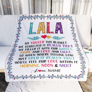 Lala Blanket From Grandkids We Hugged This Blanket Personalized Blanket For Mom Mother s Day Gifts Blanket 2 s7a3jm.jpg