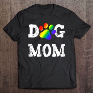 Lgbt Dog Mom Lesbian Gay Pride Rainbow…