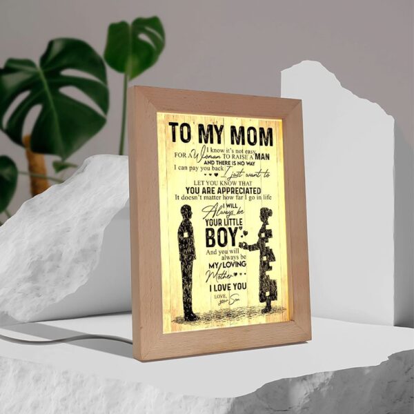Lion Mom Frame Lamp, Picture Frame Light, Frame Lamp, Mother’s Day Gifts