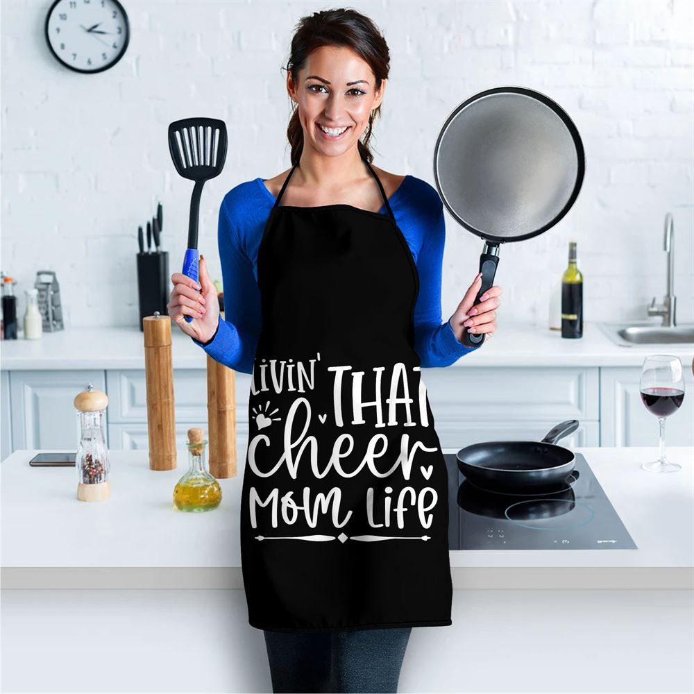 Livin That Cheer Mom Life Birthday Mom Mothers Day Family Apron, Aprons For Mother’s Day, Mother’s Day Gifts Livin That Cheer Mom Life Birthday Mom Mothers Day Family Apron, Aprons For Mother’s Day, Mother’s Day Gifts