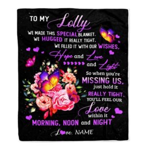 Lolly Blanket From Grandkids Granddaughter We Made This Special Blanket Flower Personalized Blanket For Mom Mother s Day Gifts Blanket 1 doz0np.jpg