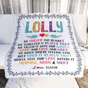 Lolly Blanket From Grandkids We Hugged This Blanket Personalized Blanket For Mom Mother s Day Gifts Blanket 2 xcsts9.jpg