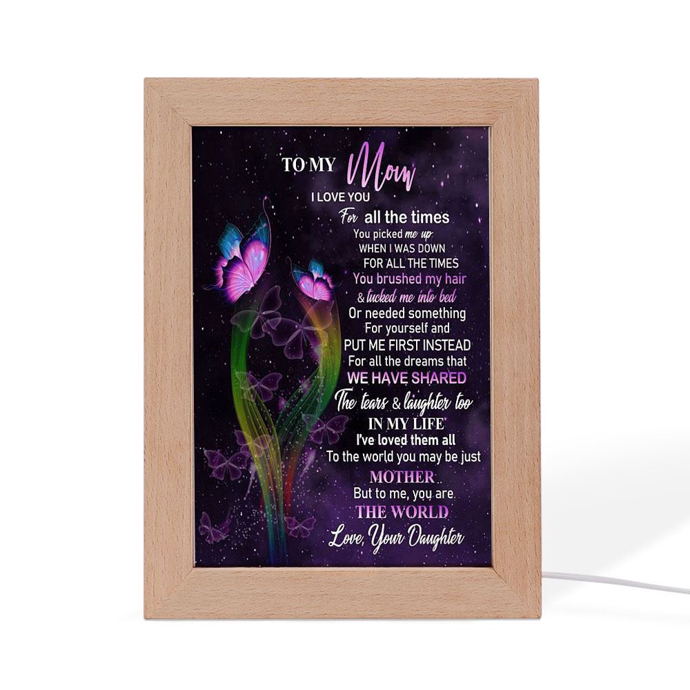 Love You For All The Times Frame Lamp, Picture Frame Light, Frame Lamp, Mother’s Day Gifts Love You For All The Times Frame Lamp, Picture Frame Light, Frame Lamp, Mother’s Day Gifts