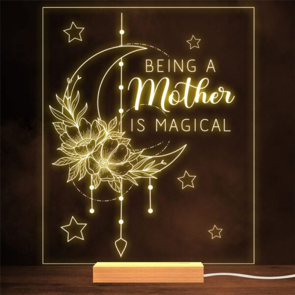 Magical Mother Moon Dream Catcher Mother’s Day Gift Night Light, Mother’s Day Lamp, Mother’s Day Led Lights