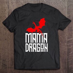 Mama Dragon Shirt Matching Family Tribe Red…