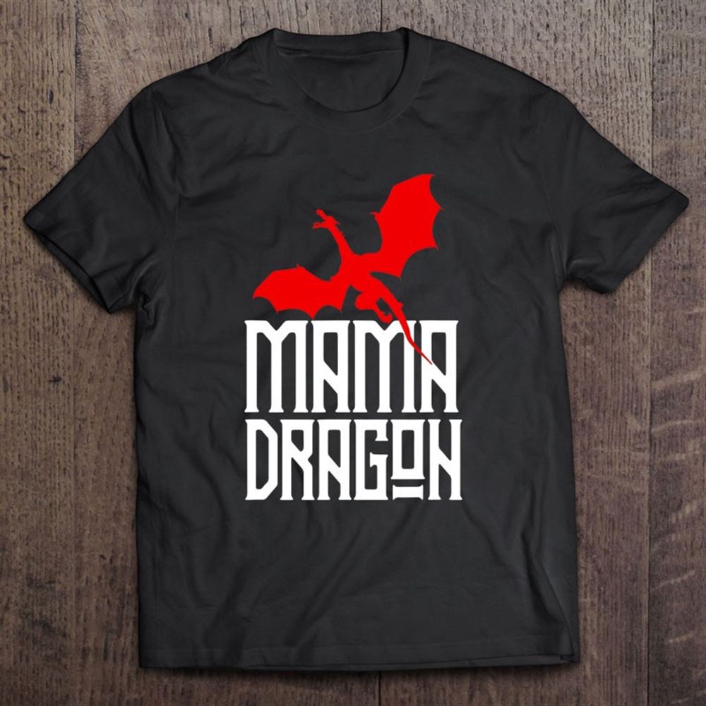 Mama Dragon Shirt Matching Family Tribe Red Mom Mother Mum T-Shirt, Mother’s Day Shirts, Mother’s Shirts