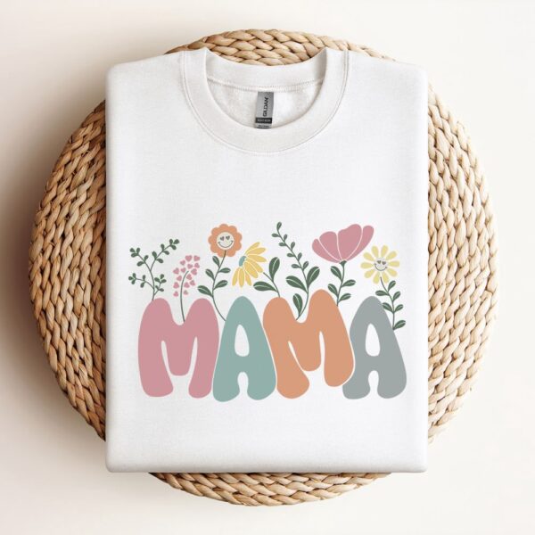 Mama Flower Sweatshirt, Mother Sweatshirt, Sweatshirt For Mom, Mum Sweatshirt