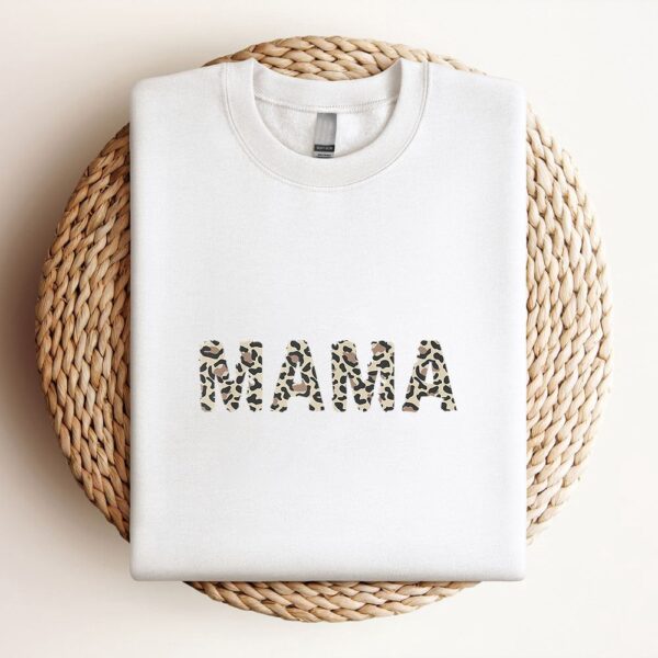Mama Leopard Cheetah Print Mothers Day Gift Sweatshirt, Mother Sweatshirt, Sweatshirt For Mom, Mum Sweatshirt