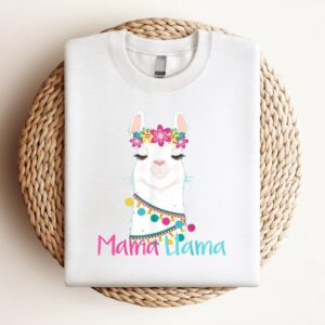 Mama Llama Funny Mothers Day Shirt For…