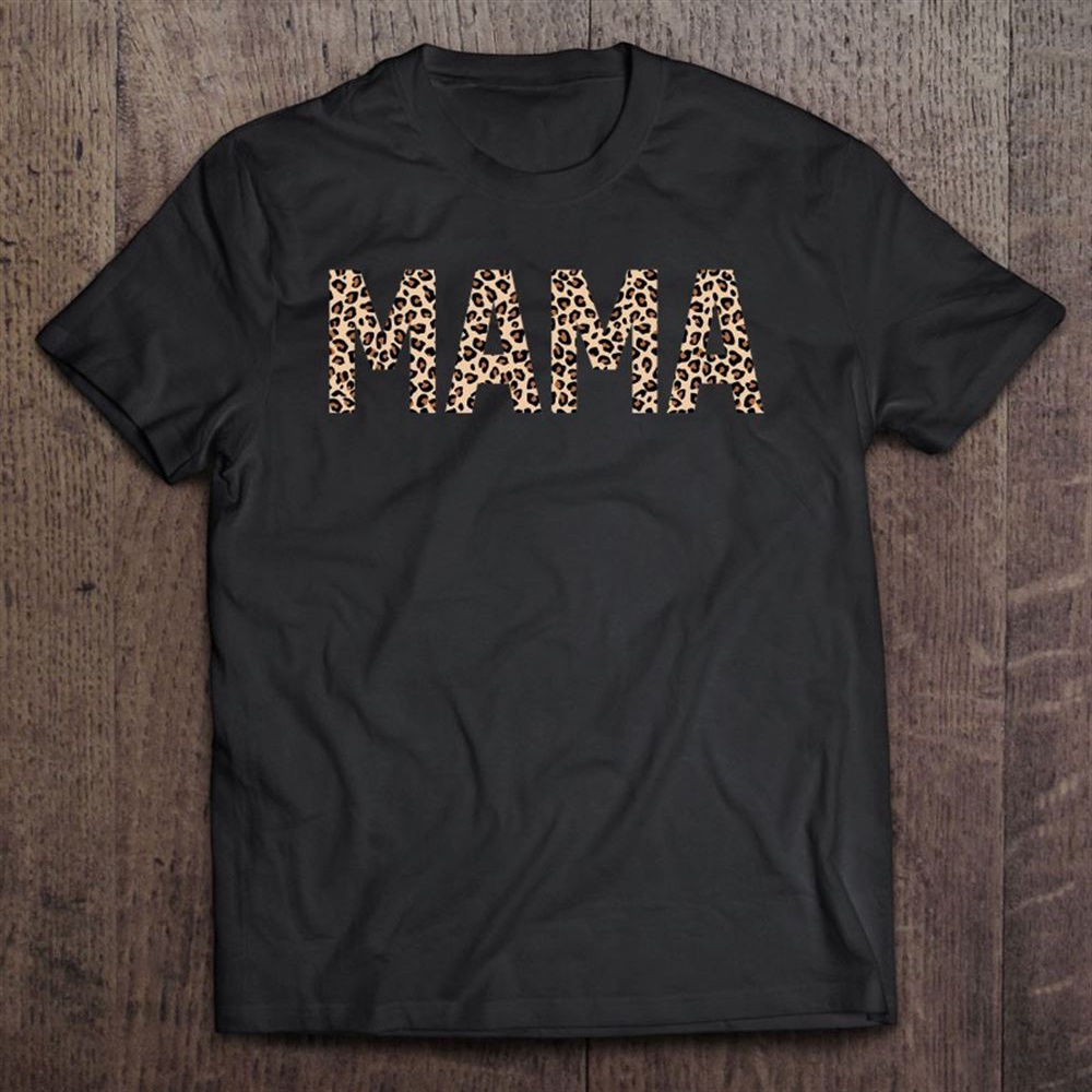 Mama Mini Leopard Animal Print Mother’s Day Matching Mom Kids T-Shirt, Mother’s Day Shirts, Mother’s Shirts