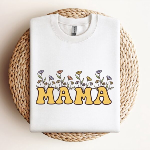Mama Mini Wildflowers  Cute For Mothers Day Sweatshirt, Mother Sweatshirt, Sweatshirt For Mom, Mum Sweatshirt