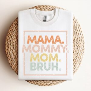 Mama Mommy Mom Bruh Sweatshirt, Mother Sweatshirt,…