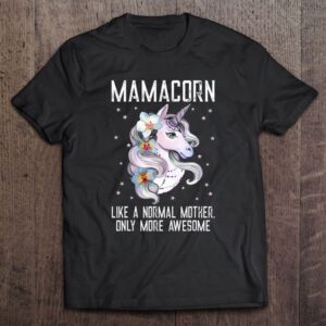 Mamacorn Tshirt Cute Unicorn Lover Mother Day…