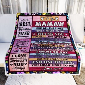 Mamaw Blanket From Granddaughter Grandson Thank You For The Love Personalized Blanket For Mom Mother s Day Gifts Blanket 2 jhi4bh.jpg