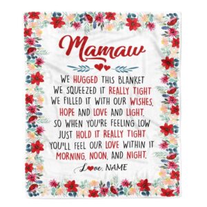 Mamaw Blanket From Grandkids Grandson Granddaughter We…