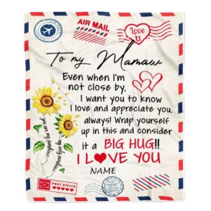 Mamaw Blanket From Grandkids Love Big Hug…