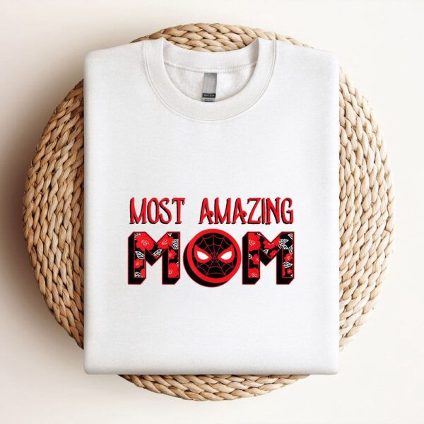 Marvel Mothers Day Spiderman Most Amazing Mom Sweatshirt, Mother Sweatshirt, Sweatshirt For Mom, Mum Sweatshirt