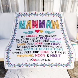MawMaw Blanket From Grandkids We Hugged This Blanket Personalized Blanket For Mom Mother s Day Gifts Blanket 2 ctpn5j.jpg
