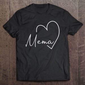 Mema Gift Grandma Christmas Mother’s Day T-Shirt,…